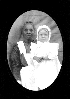Anna Cynthia Hauss and her nanny 11 8 1905 